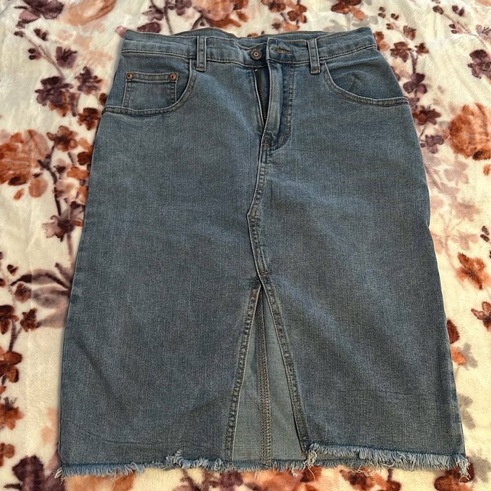 Midi long Jeans skirt